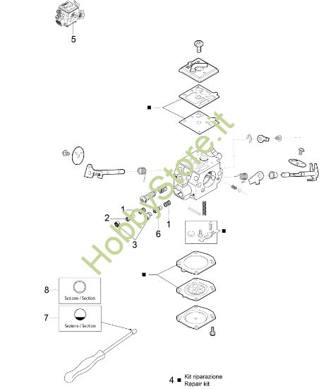 Picture of Carburatore HD-57 (EURO 1 - 5) MT 6500 Motosega