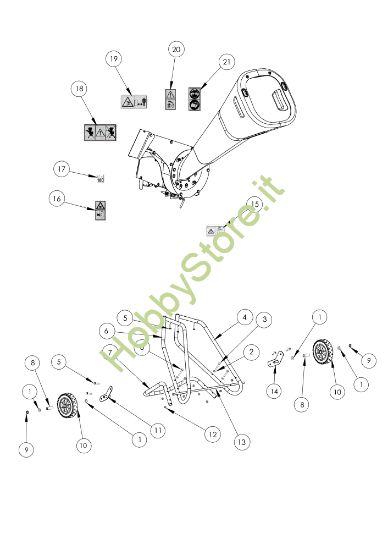 Picture of Esploso 1 BT 2500 E Biotrituratore