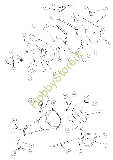 Picture of Esploso 3 BT 4000 Biotrituratore
