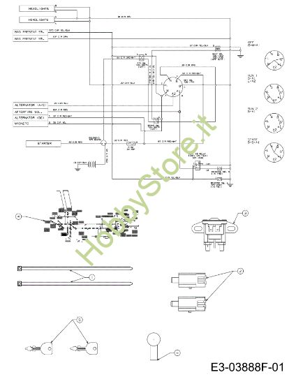 Picture of Schema elettrico (1/2) KOMMAND 80/12,5 T Cat. 2012 Trattorino