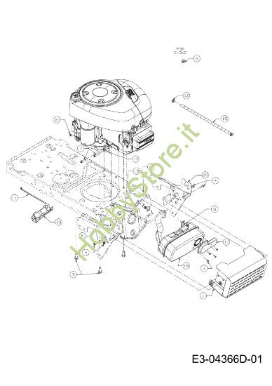 Picture of Motore STORM 108/18,5 H Cat.2012 Trattorino