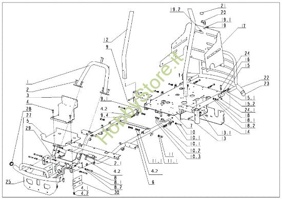 Picture of Telaio CROSS JET UNIVERT TUAREG 92/18 Trattorino (solo per il mercato francese)
