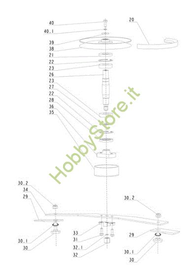 Picture of Piatto di taglio (2/2) CROSS JET UNIVERT TUAREG 92/18 Trattorino (solo per il mercato francese)