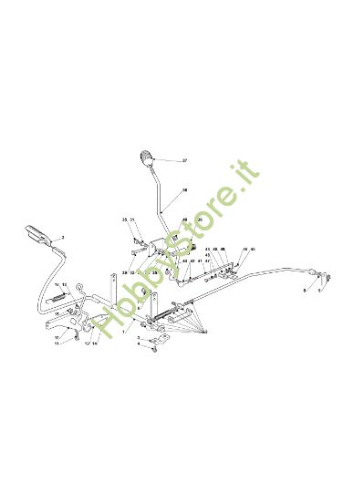 Picture of Comando freno e comando cambio EF 91PLUS/14,5K M Cat.2012 Trattorino