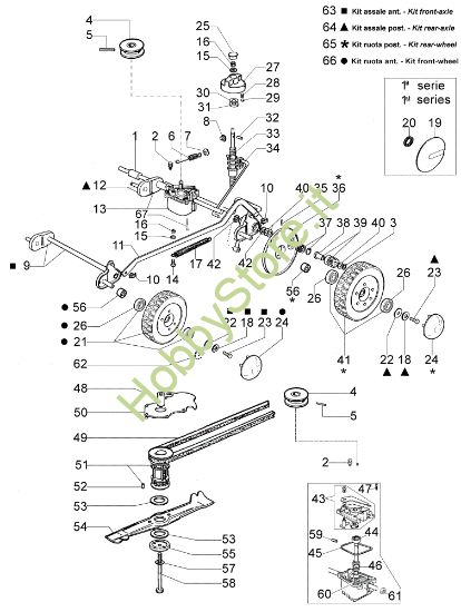Picture of Gruppo assale MR 534 TB Rasaerba