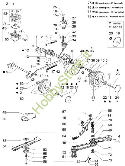 Picture of Gruppo assale MR 534 TBVE Rasaerba