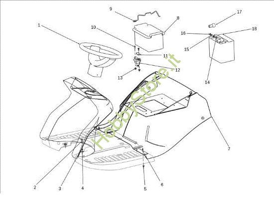 Picture of Cofano (2/3) EF 106J/17,5H Cat.2012 Trattorino