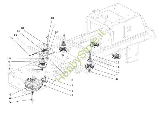 Picture of Puleggia frizione EF 106J/18H Cat.2012 Trattorino
