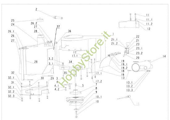 Picture of Motore TUAREG 92 EVO Cat.2012 Trattorino