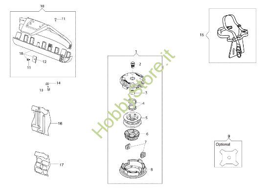 Picture of Accessori DS 2200 T (Euro 2) Decespugliatore