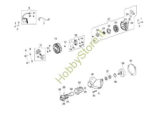 Picture of Avviamento e frizione DS 4300 S Decespugliatore