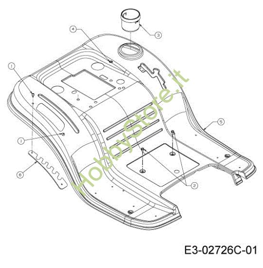 Picture of Carrozzeria posteriore STORM 108/18,5 H Cat.2013 Trattorino