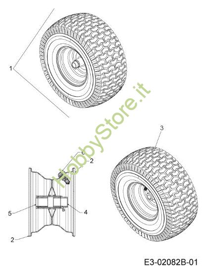 Picture of Ruote anteriori KOMMAND 80/12,5 T Cat. 2013 Trattorino
