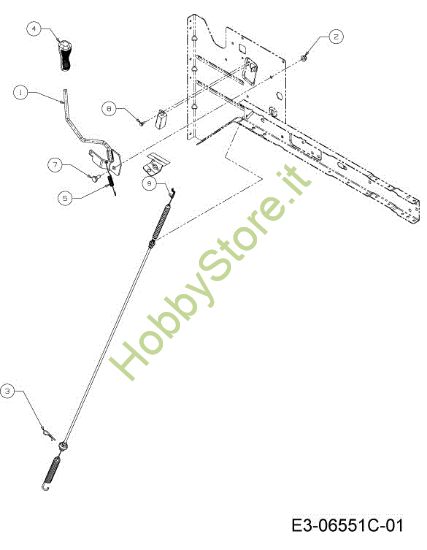 Picture of Leva innesto lame KOMMAND 92/13,5 T Cat. 2013 Trattorino