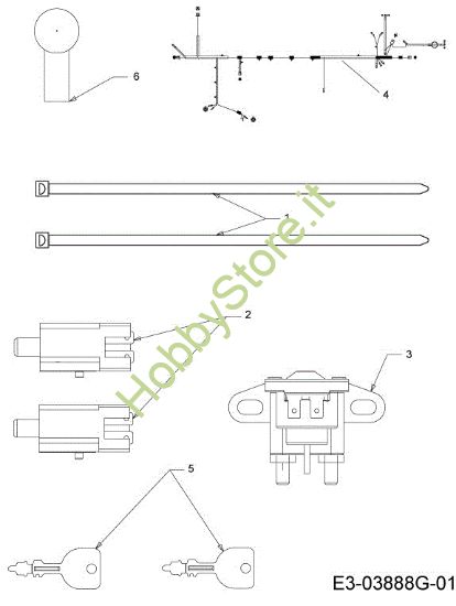 Picture of Schema elettrico (1/2) KOMMAND 92/13,5 T Cat. 2013 Trattorino