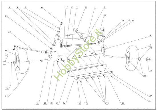 Picture of Assale anteriore TUAREG 92 EVO Cat.2013 Trattorino