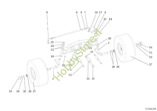 Picture of Assale anteriore EF 92S/16H Cat.2013 Trattorino