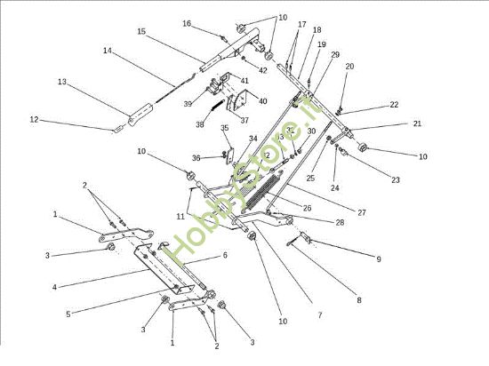 Picture of Regolazione piatto di taglio EF 124S/22 H Cat.2013 Trattorino