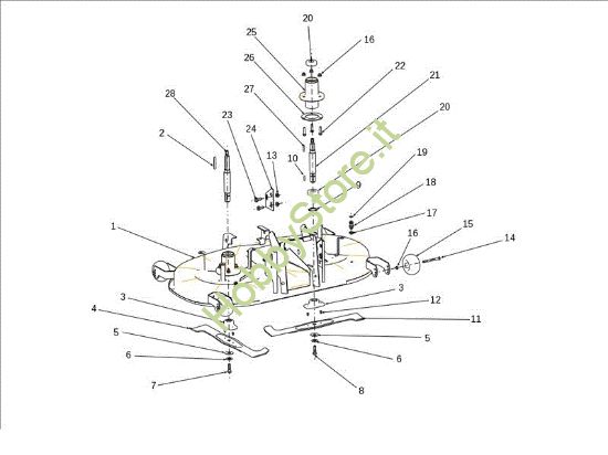 Picture of Piatto di taglio (1/2) EF 106S/24H 4X4 Cat.2013 Trattorino