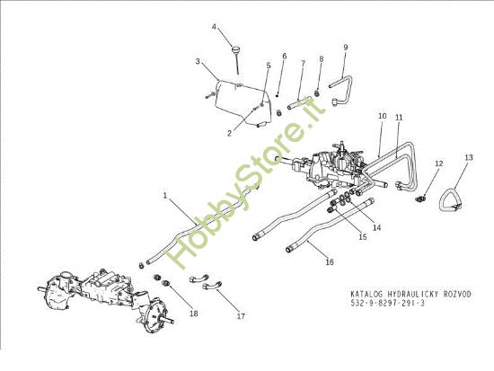 Picture of Circuito idraulico EF 106S/24H 4X4 Cat.2013 Trattorino