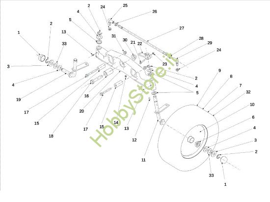 Picture of Assale anteriore EF 106S/16H Cat.2013 Trattorino