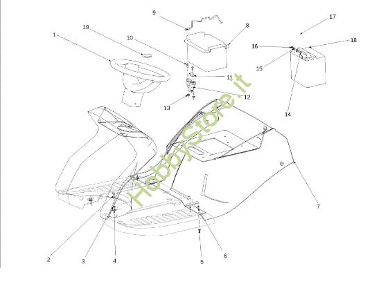 Picture of Cofano (2/3) EF 106S/16H Cat.2013 Trattorino