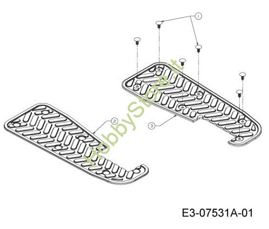 Picture of Pedane KOMMAND 92/16 H PLUS Cat. 2013 Trattorino