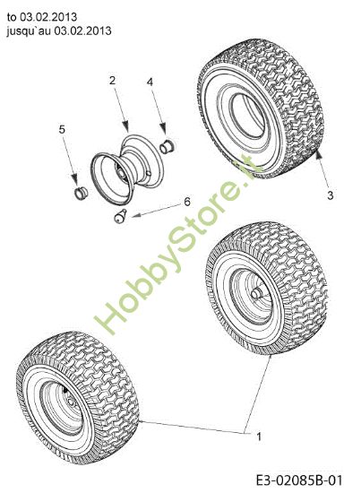 Picture of Ruote anteriori KOMMAND 92/16 H PLUS Cat. 2013 Trattorino