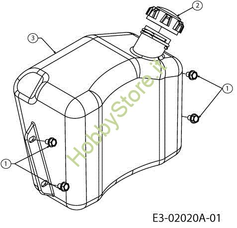 Picture of Serbatoio KOMMAND 92/16 H PLUS Cat. 2013 Trattorino