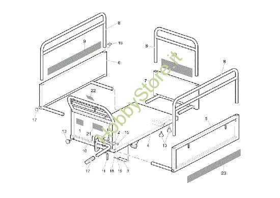 Picture of Sponda (Fissa) 270kg TN 2700 H Transporter