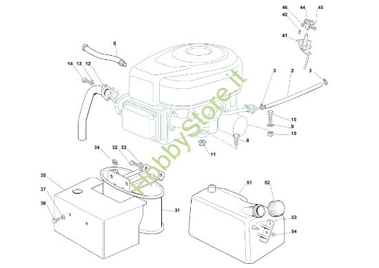 Picture of Motore EF 102C/18,5H Cat.2013 Trattorino