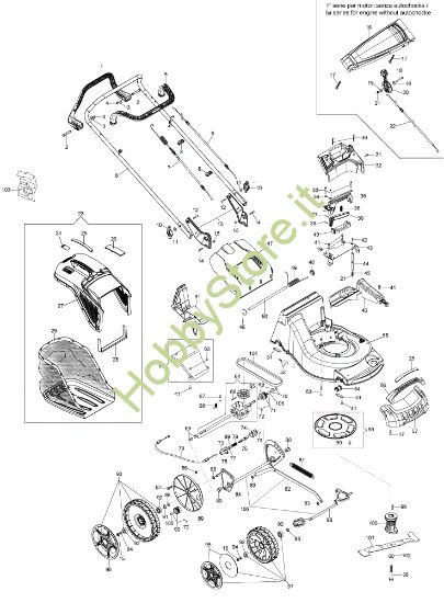 Picture of Esploso AR 53 THX ALLROAD ALUMINIUM Rasaerba