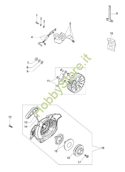 Picture of Avviamento MT 350 S (Euro 1) Motosega