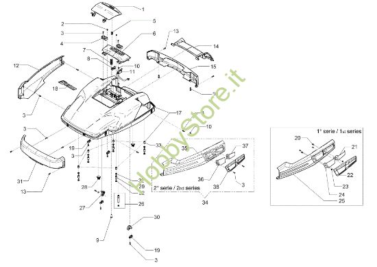 Picture of Gruppo scocca SIRIUS 700 Robot