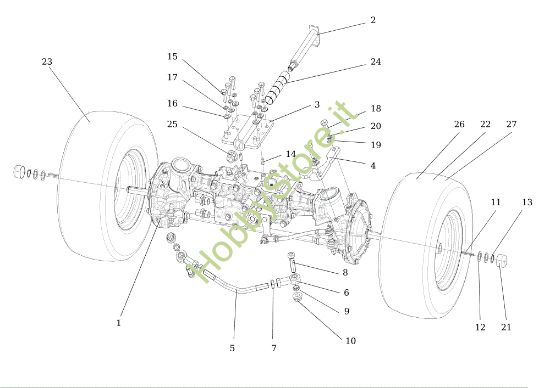 Picture of Assale anteriore TONKAWA (B&S) 110 4x4 Cat. 2014 Trattorino