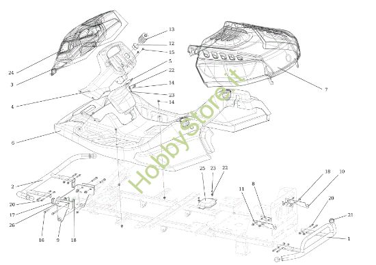 Picture of Cofano 2/2 TONKAWA (B&S) 110 4x4 Cat. 2014 Trattorino