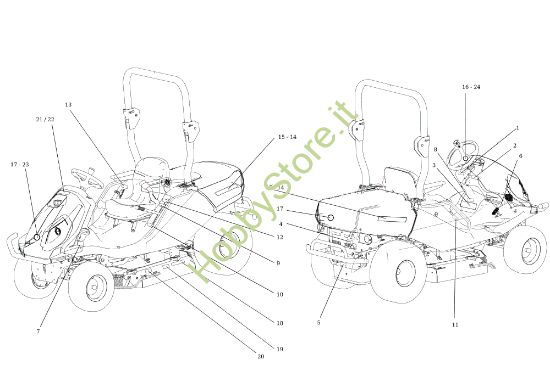 Picture of Etichette TONKAWA (B&S) 92 4x4 Cat. 2014 Trattorino