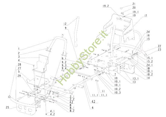 Picture of Telaio TUAREG 92 4x4 EVO Cat.2014 Trattorino