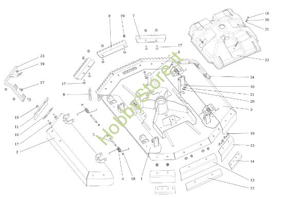 Picture of Piatto di taglio (1/2) TUAREG 92 4x4 EVO Cat.2014 Trattorino
