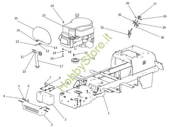 Picture of Motore EF 106S/15,5H Cat.2014 Trattorino