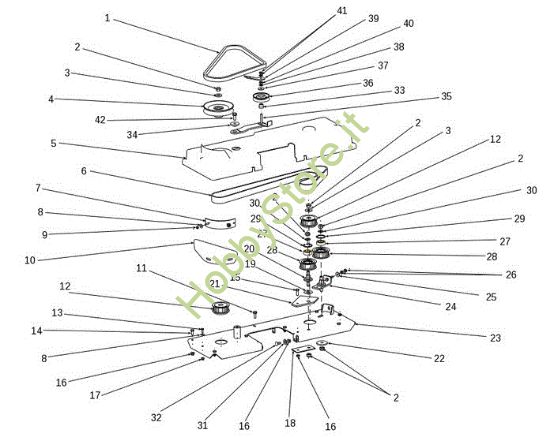 Picture of Piatto di taglio (2/2) EF 106S/15,5H Cat.2014 Trattorino