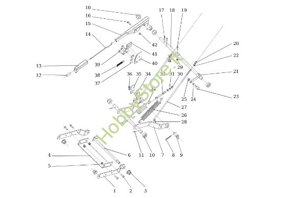 Picture of Regolazione piatto di taglio EF 106S/16H Cat.2014 Trattorino