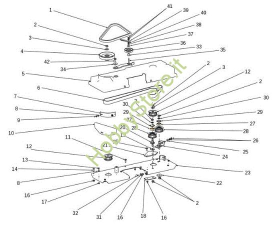 Picture of Piatto di taglio (2/2) EF 106S/16H Cat.2014 Trattorino