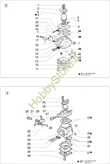 Picture of Carburatore WT-442C, C1Q-E7A 8400 Decespugliatore
