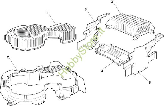Picture of Protezione cinghia (Solo per mercato francese) EF 72C/12,5KH Cat.2014 Trattorino