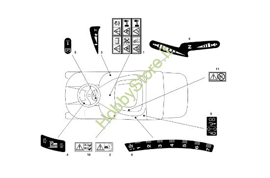 Picture of Etichette (1/2) EF 72C/12,5KH Cat.2014 Trattorino