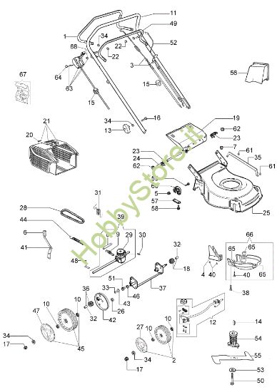 Picture of Esploso completo ESSENTIAL (Da gennaio 2012) LR 48 TK ESSENTIAL (K600 AUTOCHOKE) Rasaerba