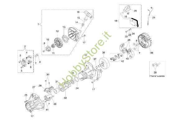 Picture of Avviamento e frizione DS 3500 T Decespugliatore