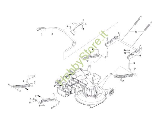 Picture of Sollevamento piatto di taglio EF 105/16 K H Trattorino