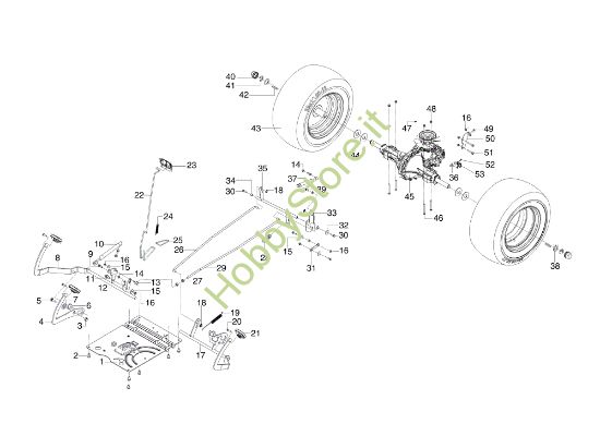 Picture of Comando freno e trasmissione EF 105/20 H Trattorino
